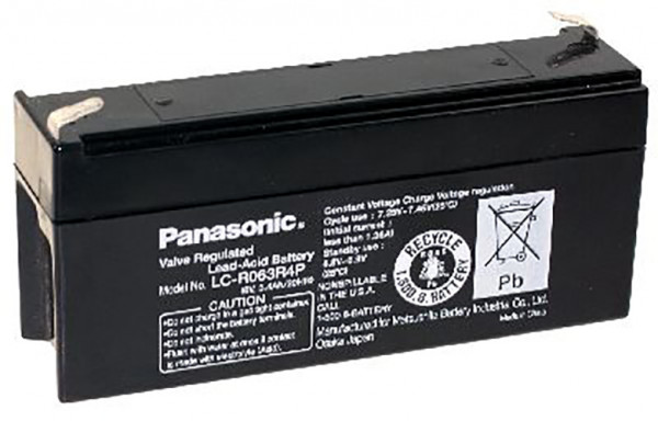 Blei-Akku Panasonic LC-R063R4P, 6 Volt, 3,4 Ah