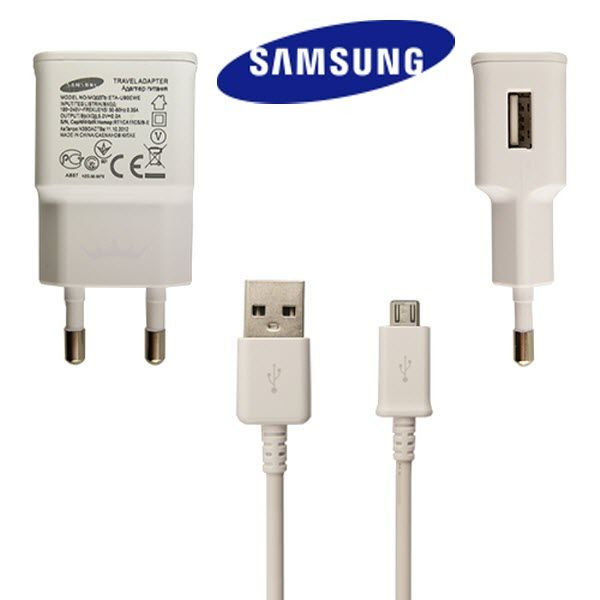 Netzlader original Samsung ETA-U90EWE mit USB-Kabel, weiß