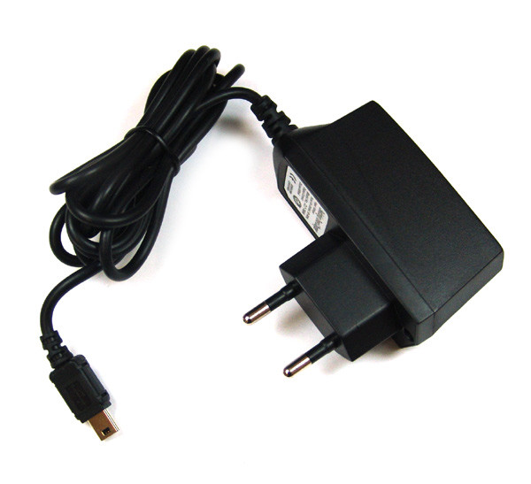 Netzladegerät,100-250V, mit mini USB-Steckeranschluss, 1A