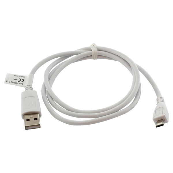 Datenkabel USB- / Micro-USB-Anschluss, 0.95 m Länge, weiß