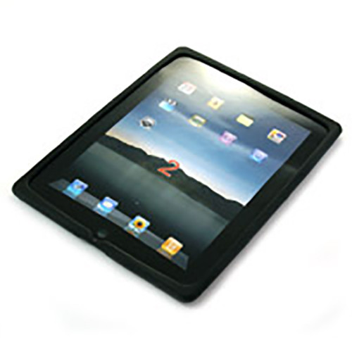 Silicon Case für iPad 2, schwarz