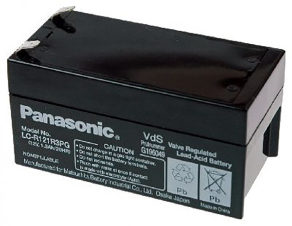 Blei-Akku Panasonic LC-R121R3PG, 12 Volt, 1,3 Ah