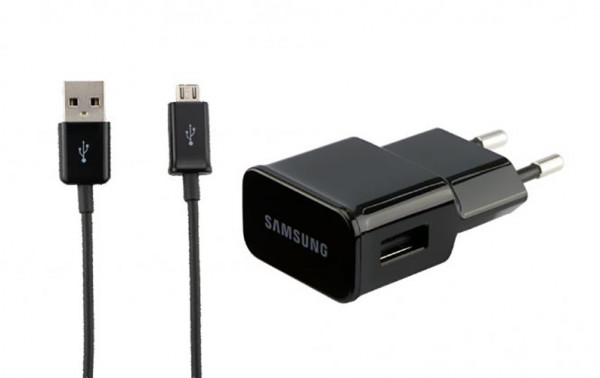 Netzlader original Samsung ETA-U90EBE mit USB-Kabel, schwarz