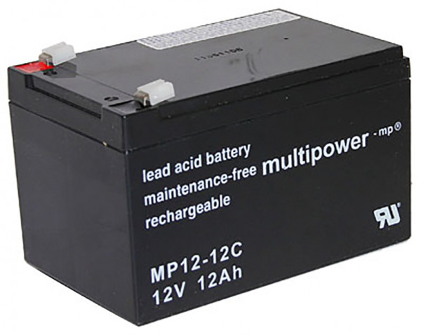 Blei-Akku Multipower MP12-12C, 12 Volt, 12 Ah