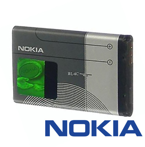 Akku Nokia original BL-4C für 6100, 6300, 2650, 2705, 3500, 5100, 6131, 6760, 7200, 7270, C2-05, X2