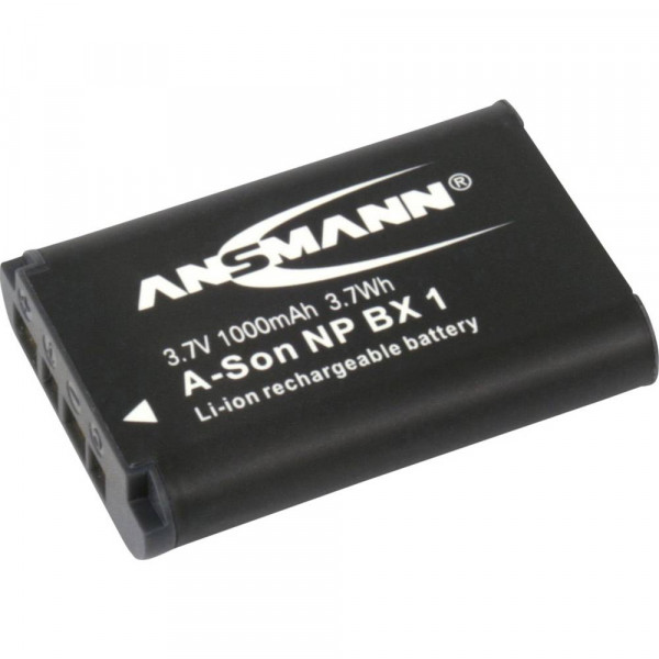 Ansmann A-Son NP BX 1 Akku, wie Sony NP-BX1 für Cybershot DSC HX300, RX100, WX300, DSC-HX50, 1000mAh