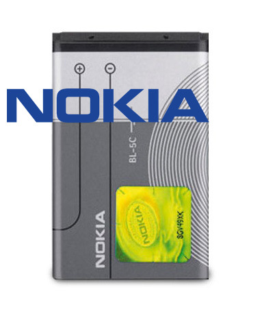 Akku Nokia original BL-5C für 6230i, 1101, 1108, 1200, 2310, 2600, 3650, 6600, C1, C2, E60, N70, X2