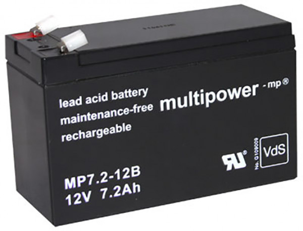 Blei-Akku Multipower MP7.2-12B, 12 Volt, 7,2 Ah
